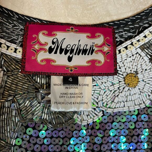 Meghan LA sequined beaded boho dress tunic - Picture 14 of 15